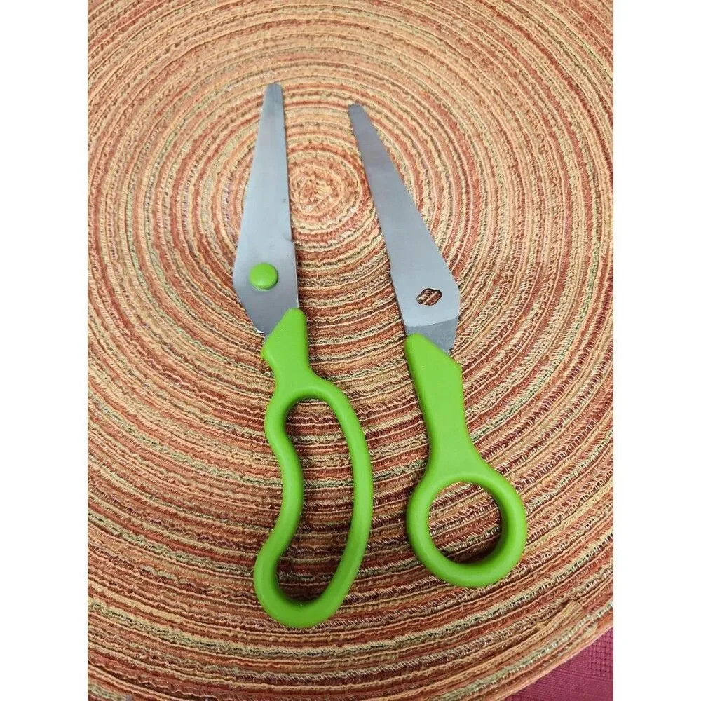 Kuhn Rikon Pull-Apart  Kitchen Shears Green Handle Swiss Made